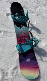 Tavola Snowboard Salomon + Attacchi Burton
