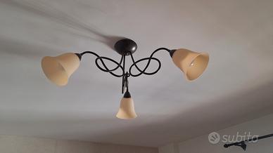 set plafoniera e 2 lampade