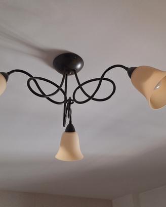 set plafoniera e 2 lampade
