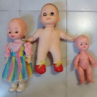 lotto bambole vintage senza capelli 