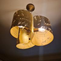 lampadario foglie d'oro