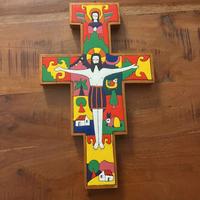 crocifisso in legno originale brasiliano