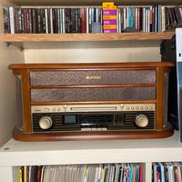 AUNA Giradischi, Lettore CD, Radio, USB, Cassette