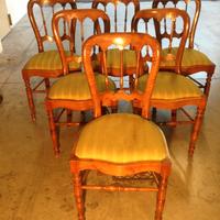 Set 6 Sedie Antiche primi ‘900 Ciliegio Massello –