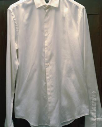 Zara camicia uomo bianca collo 40