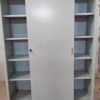 ARMADIO METALLO 2 ANTE SCORREVOLI 200X150X45 CM