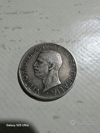 moneta in argento Vittorio Emanuele 