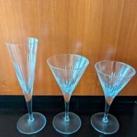 Set bicchieri di cristallo 3 x 12