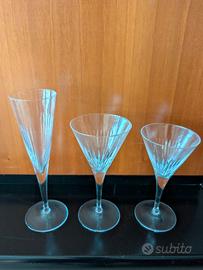 Set bicchieri di cristallo 3 x 12