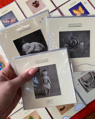 Biglietti augurali Anne Geddes quadrati con busta