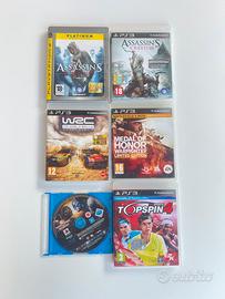 Lotto 6 giochi ps3 assassin’s creed wrc ecc…