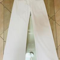 Pantalone palazzo bianco donna