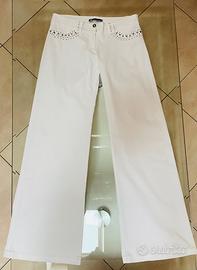 Pantalone palazzo bianco donna