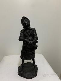 Statua bronzo antica firmata