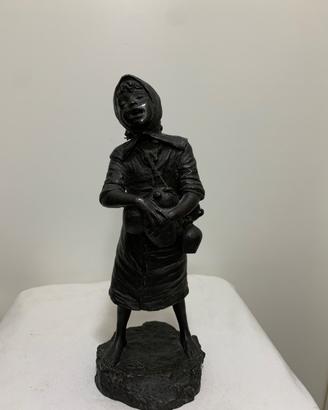 Statua bronzo antica firmata