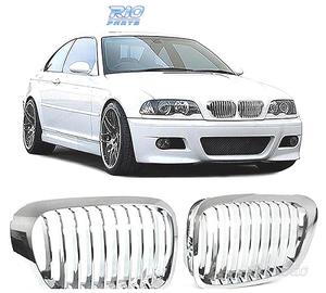 GRIGLIE BMW E46 COUPE CABRIO 99-03 LOOK M CROMATO