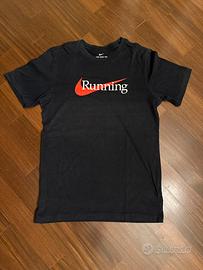 T-shirt nike running nera taglia S