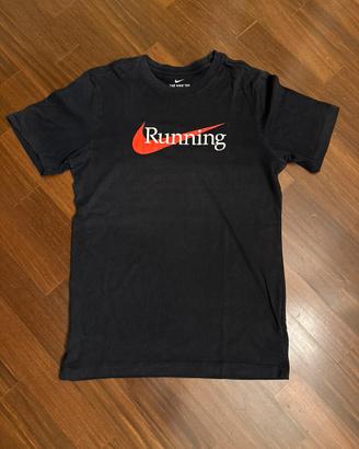 T-shirt nike running nera taglia S
