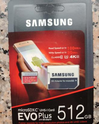 Schede di memoria Samsung Micro Sd 512gb 