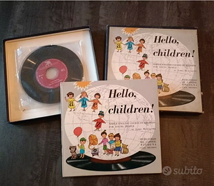 Vintage 1970 Corso di Inglese per Bambini "Hello,