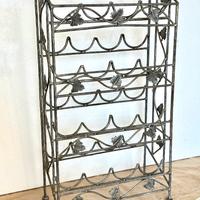 PORTABOTTIGLIE in ferro Rustico/Shabby 16 posti