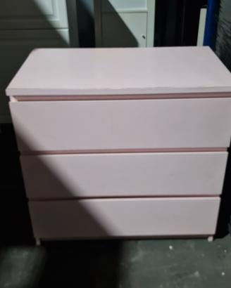 cassettiera malm e libreria kallax  