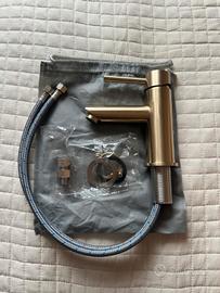 Rubinetto Bagno Oro Spazzolato moderno NUOVO
