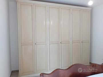 Armadio legno tamburato 6 ante