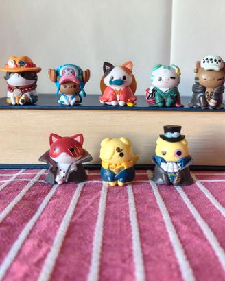 Set Mini Action Figure 8 gatti One Piece