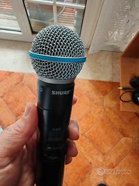 Radio microfono Shure beta 58 a slxd24 