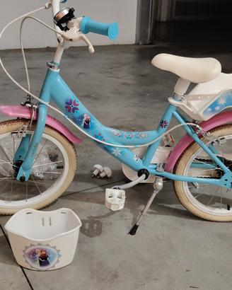 bicicletta bambina  di Frozen 