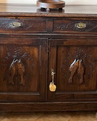 CREDENZA IN LEGNO  STILE LIBERTY 