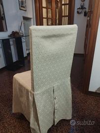 N.6 sedie Vintage complete di coprisedie