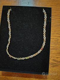collana in argento placcato oro 