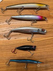 Lotto esche artificiali spigola vari marchi