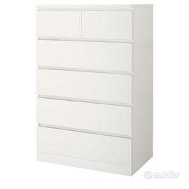 Cassettiera malm ikea 6 cassetti