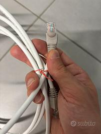 Cavo ethernet bianco rj45 cat 6 3 metri