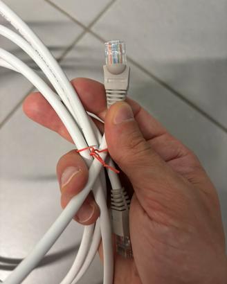 Cavo ethernet bianco rj45 cat 6 3 metri