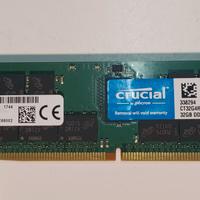 RAM DDR4 ECC Registered 32GB Crucial