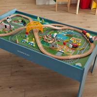 tavolo gioco trenino di legno wood n play