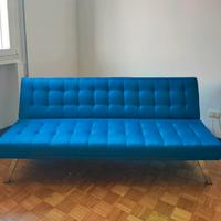 Divano letto a 3 posti con schienale reclinabile