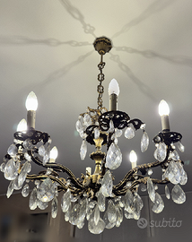 lampadario a gocce anni '60