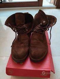 Stivaletto in camoscio marrone