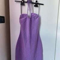 Vestito lilla glitter