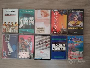 Lotto di 10 musicassette originali - artisti vari 