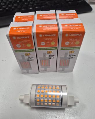 6 lampadine led  R7s 100w