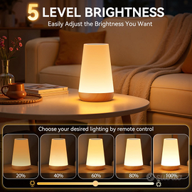 Auxmir Lampada da Comodino Touch