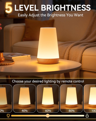 Auxmir Lampada da Comodino Touch