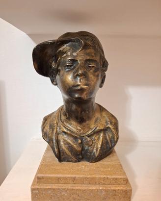 Busto Scugnizzo napoletano in bronzo De Martino