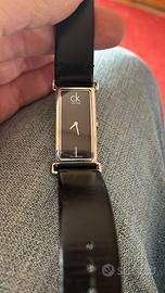 Orologio Calvin Klein Swiss Made Rettangolare Nero